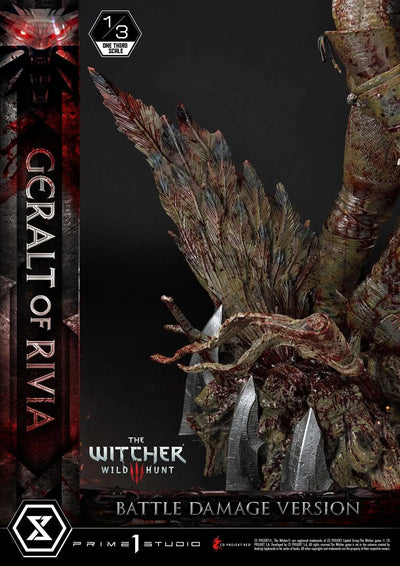 Geralt of Rivia (Battle Damage Edition) The Witcher 3: Wild Hunt – Prime1Studio – ActionFigure Brasil