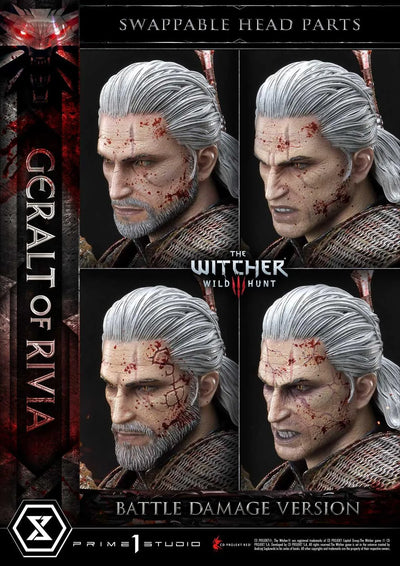 Geralt of Rivia (Battle Damage Edition) The Witcher 3: Wild Hunt – Prime1Studio – ActionFigure Brasil