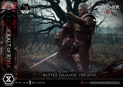 Geralt of Rivia (Battle Damage Edition) The Witcher 3: Wild Hunt – Prime1Studio – ActionFigure Brasil