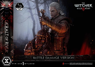 Geralt of Rivia (Battle Damage Edition) The Witcher 3: Wild Hunt – Prime1Studio – ActionFigure Brasil
