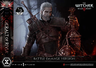 Geralt of Rivia (Battle Damage Edition) The Witcher 3: Wild Hunt – Prime1Studio – ActionFigure Brasil