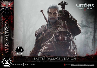 Geralt of Rivia (Battle Damage Edition) The Witcher 3: Wild Hunt – Prime1Studio – ActionFigure Brasil
