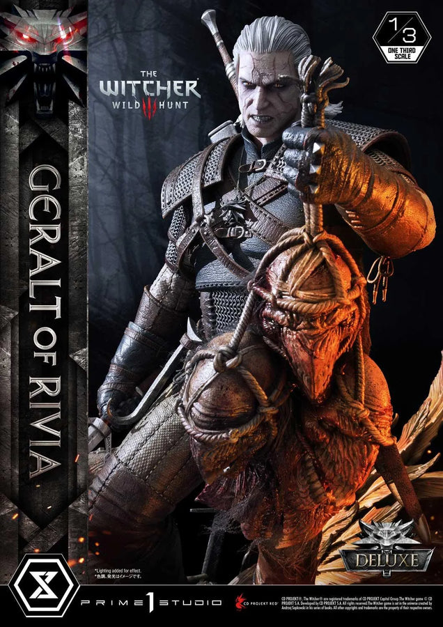 Geralt of Rivia (Deluxe Version) The Witcher 3: Wild Hunt – Prime1Studio – ActionFigure Brasil