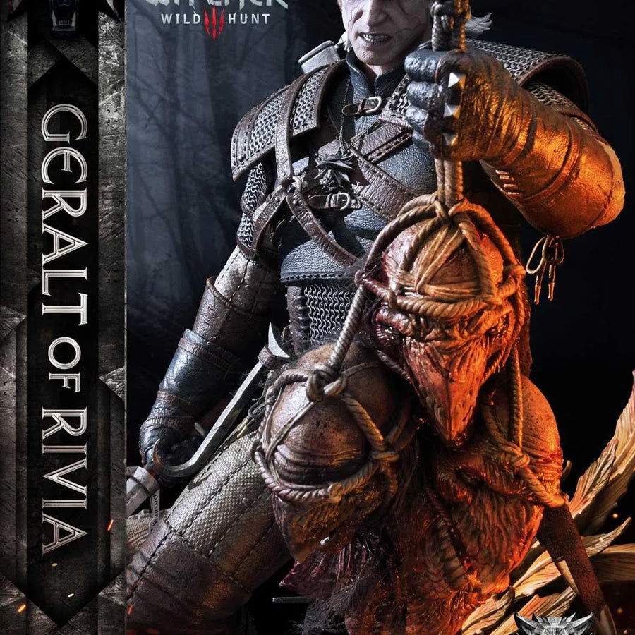 Geralt of Rivia (Deluxe Version) The Witcher 3: Wild Hunt – Prime1Studio – ActionFigure Brasil