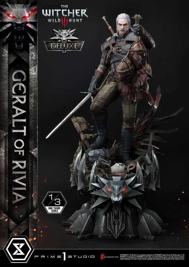 Geralt of Rivia (Deluxe Version) The Witcher 3: Wild Hunt – Prime1Studio – ActionFigure Brasil