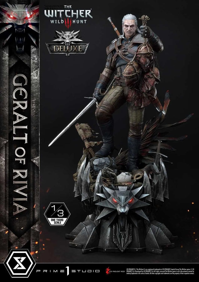 Geralt of Rivia (Deluxe Version) The Witcher 3: Wild Hunt – Prime1Studio – ActionFigure Brasil