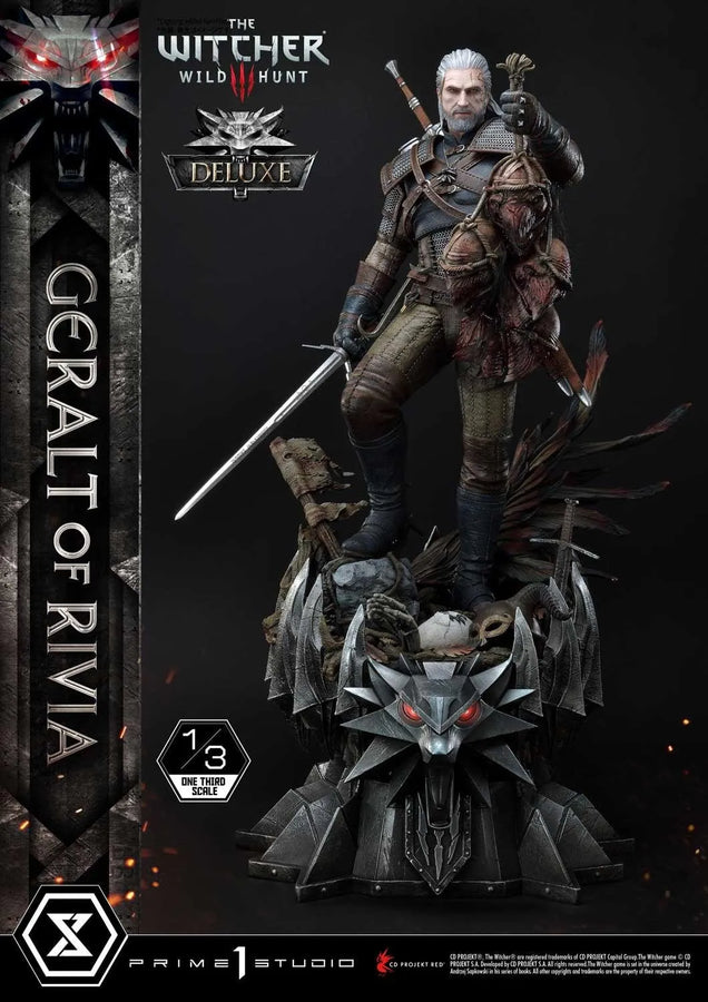 Geralt of Rivia (Deluxe Version) The Witcher 3: Wild Hunt – Prime1Studio – ActionFigure Brasil