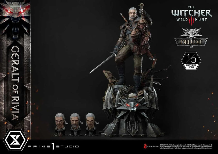 Geralt of Rivia (Deluxe Version) The Witcher 3: Wild Hunt – Prime1Studio – ActionFigure Brasil