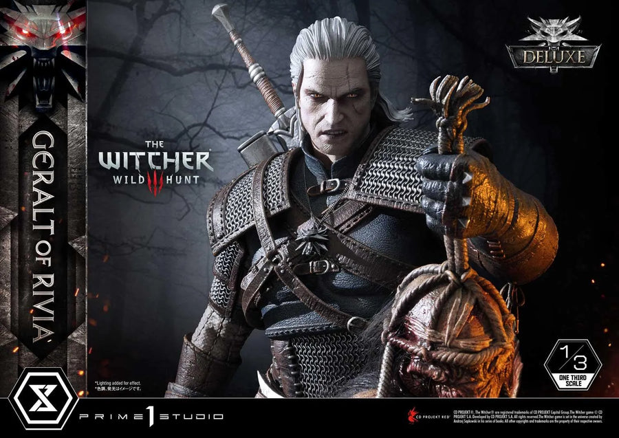 Geralt of Rivia (Deluxe Version) The Witcher 3: Wild Hunt – Prime1Studio – ActionFigure Brasil