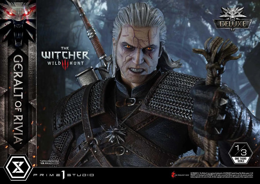 Geralt of Rivia (Deluxe Version) The Witcher 3: Wild Hunt – Prime1Studio – ActionFigure Brasil