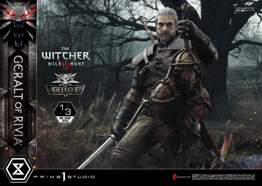 Geralt of Rivia (Deluxe Version) The Witcher 3: Wild Hunt – Prime1Studio – ActionFigure Brasil
