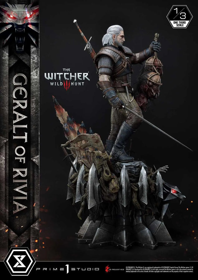 Geralt of Rivia (Deluxe Version) The Witcher 3: Wild Hunt – Prime1Studio – ActionFigure Brasil