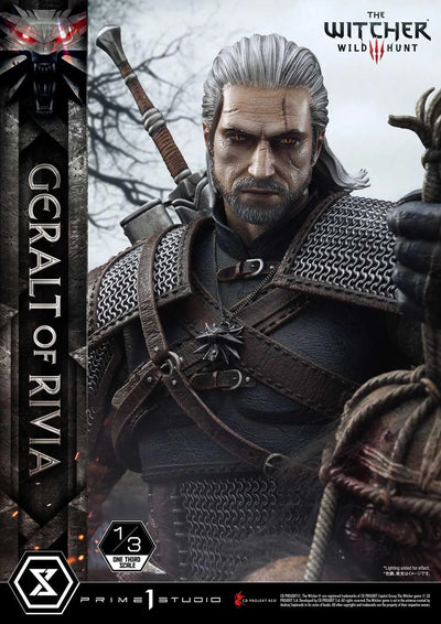 Geralt of Rivia (Deluxe Version) The Witcher 3: Wild Hunt – Prime1Studio – ActionFigure Brasil