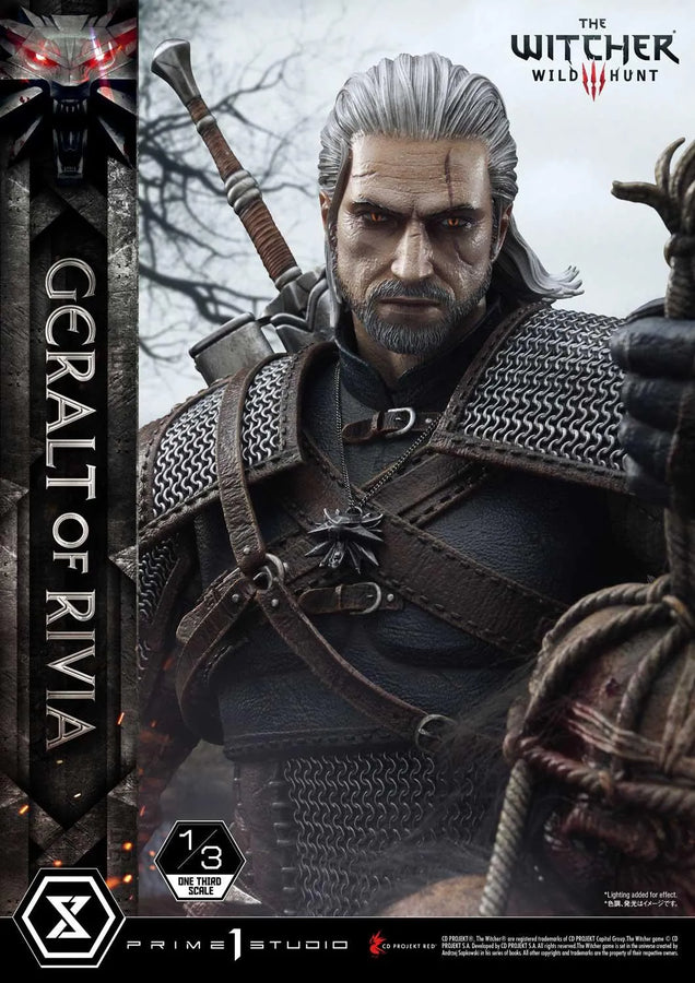 Geralt of Rivia (Deluxe Version) The Witcher 3: Wild Hunt – Prime1Studio – ActionFigure Brasil