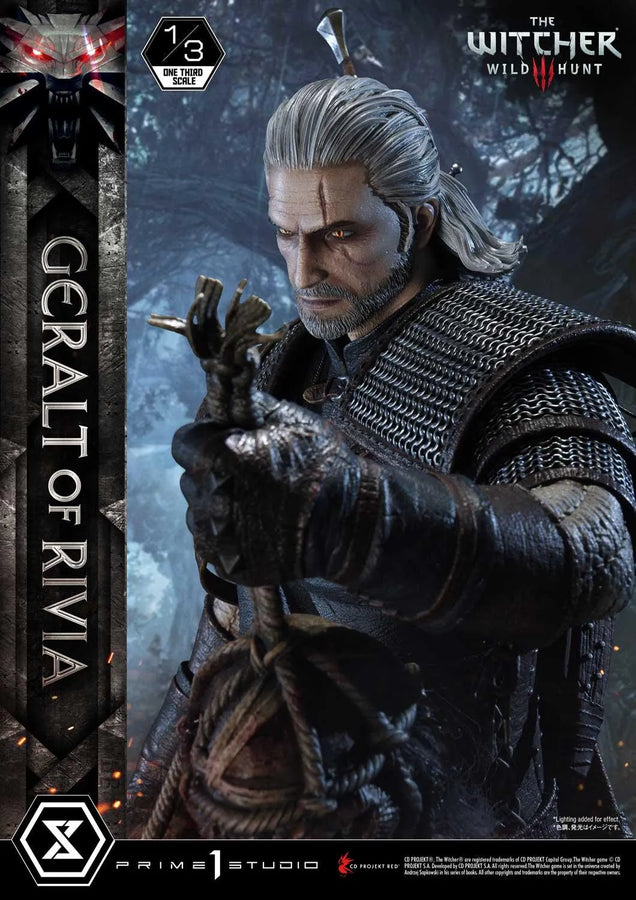 Geralt of Rivia (Deluxe Version) The Witcher 3: Wild Hunt – Prime1Studio – ActionFigure Brasil