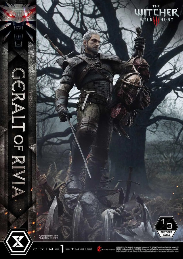 Geralt of Rivia (Deluxe Version) The Witcher 3: Wild Hunt – Prime1Studio – ActionFigure Brasil