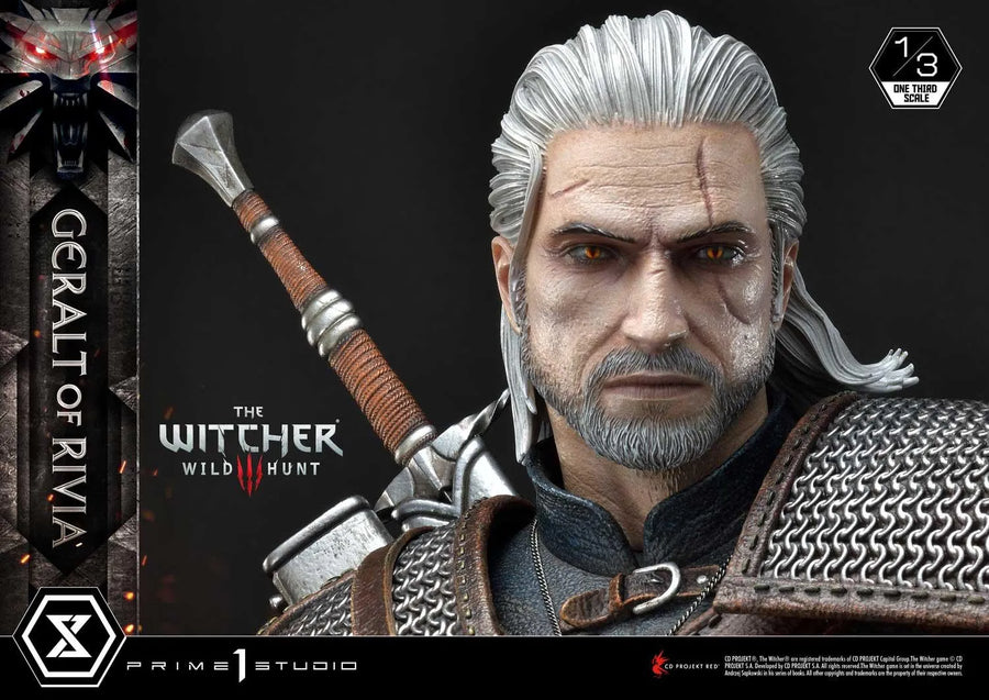 Geralt of Rivia (Deluxe Version) The Witcher 3: Wild Hunt – Prime1Studio – ActionFigure Brasil