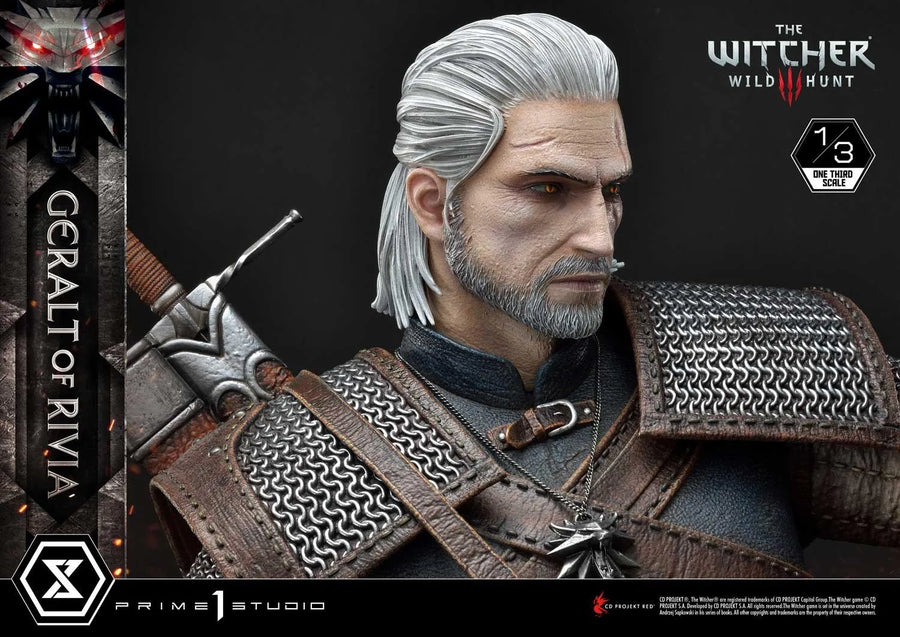 Geralt of Rivia (Deluxe Version) The Witcher 3: Wild Hunt – Prime1Studio – ActionFigure Brasil