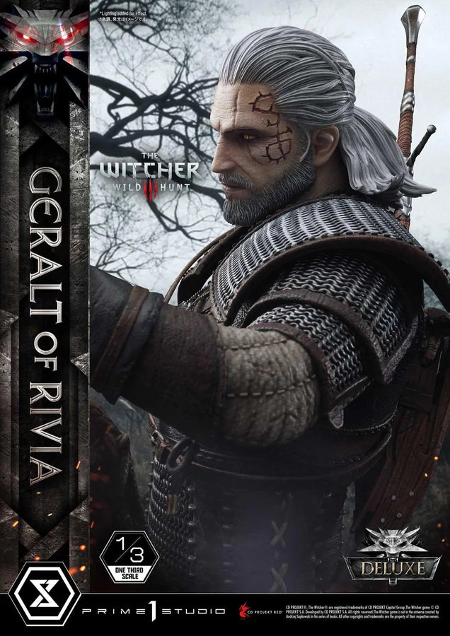 Geralt of Rivia (Deluxe Version) The Witcher 3: Wild Hunt – Prime1Studio – ActionFigure Brasil