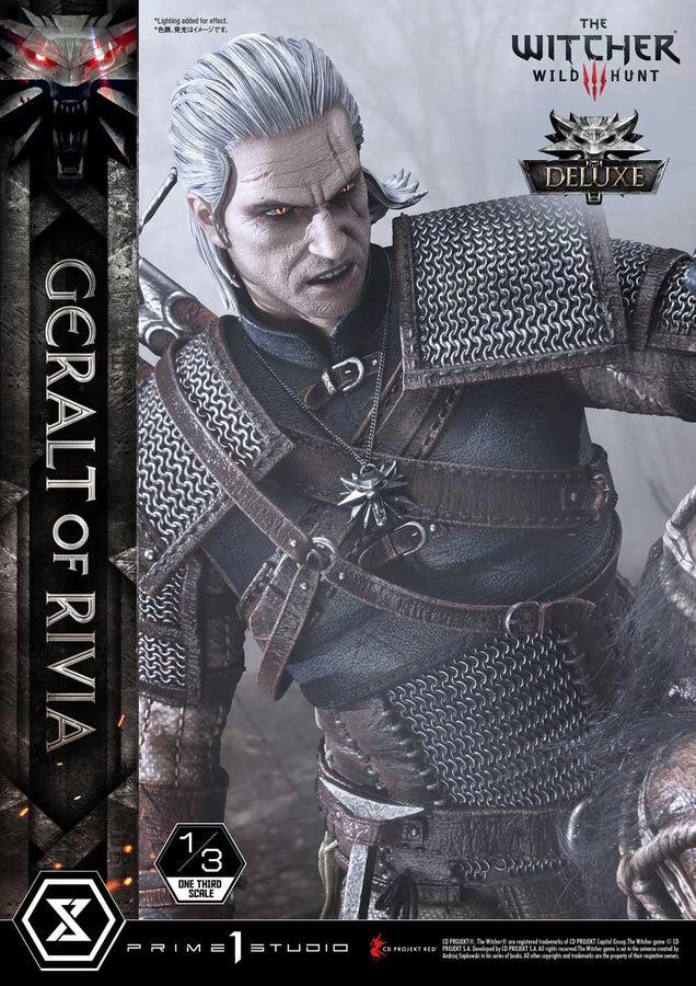 Geralt of Rivia (Deluxe Version) The Witcher 3: Wild Hunt – Prime1Studio – ActionFigure Brasil