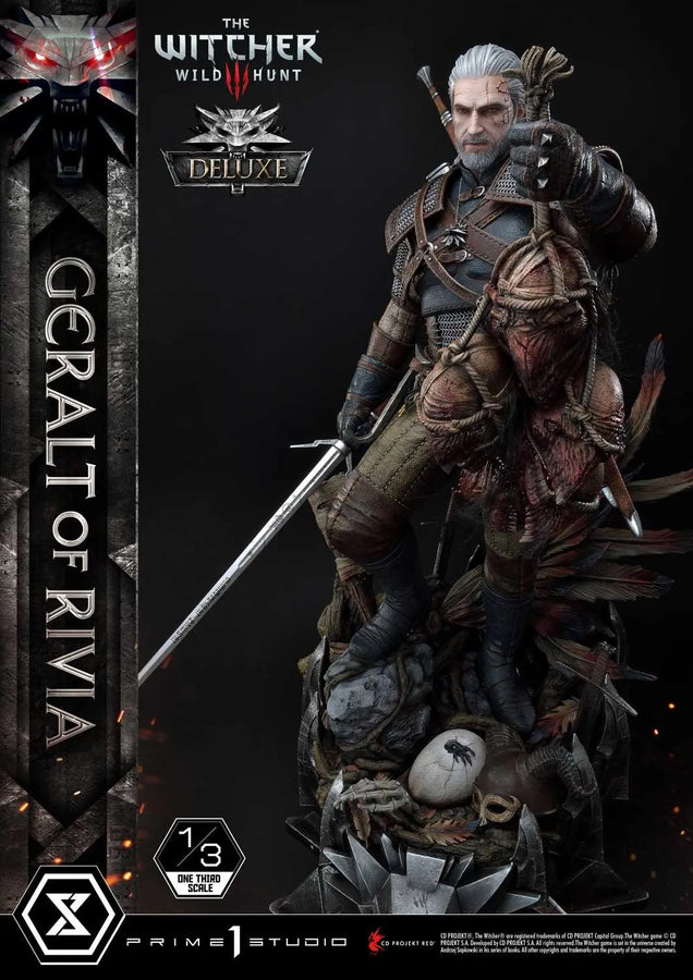Geralt of Rivia (Deluxe Version) The Witcher 3: Wild Hunt – Prime1Studio – ActionFigure Brasil