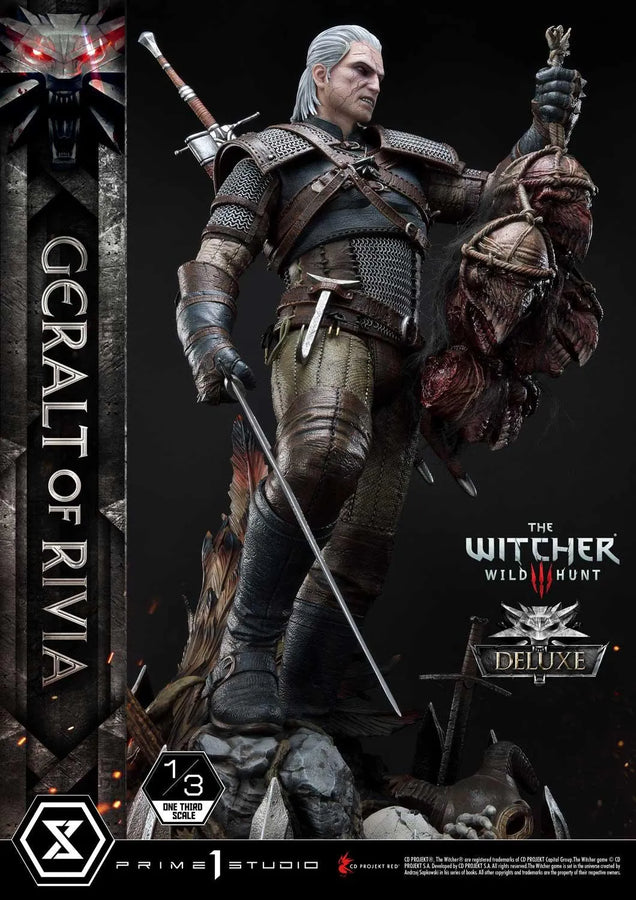 Geralt of Rivia (Deluxe Version) The Witcher 3: Wild Hunt – Prime1Studio – ActionFigure Brasil