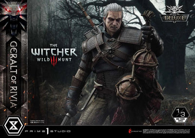 Geralt of Rivia (Deluxe Version) The Witcher 3: Wild Hunt – Prime1Studio – ActionFigure Brasil