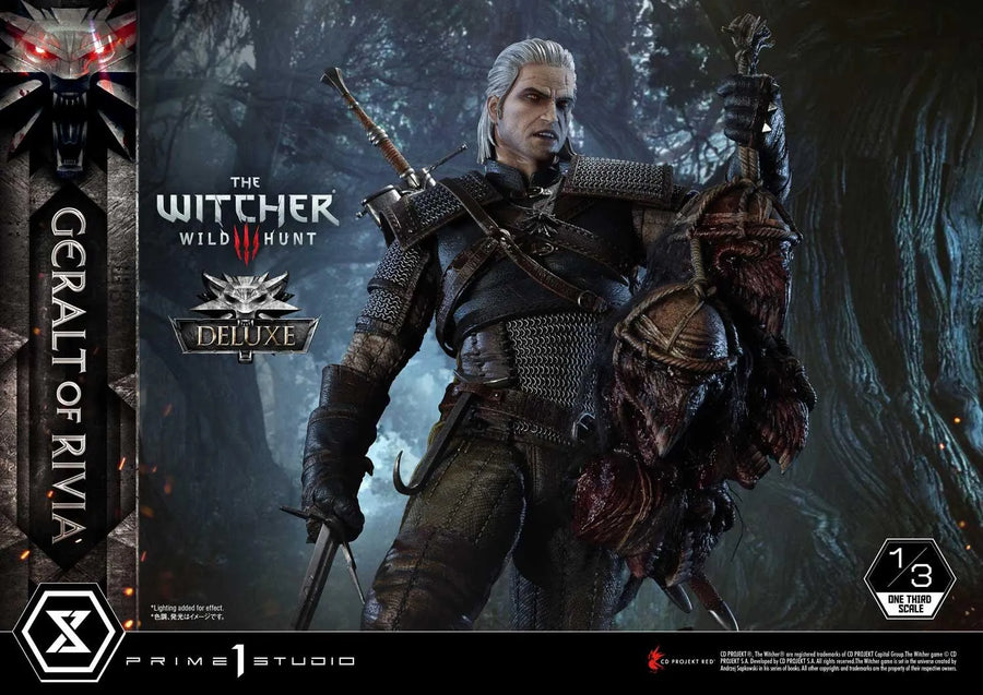 Geralt of Rivia (Deluxe Version) The Witcher 3: Wild Hunt – Prime1Studio – ActionFigure Brasil