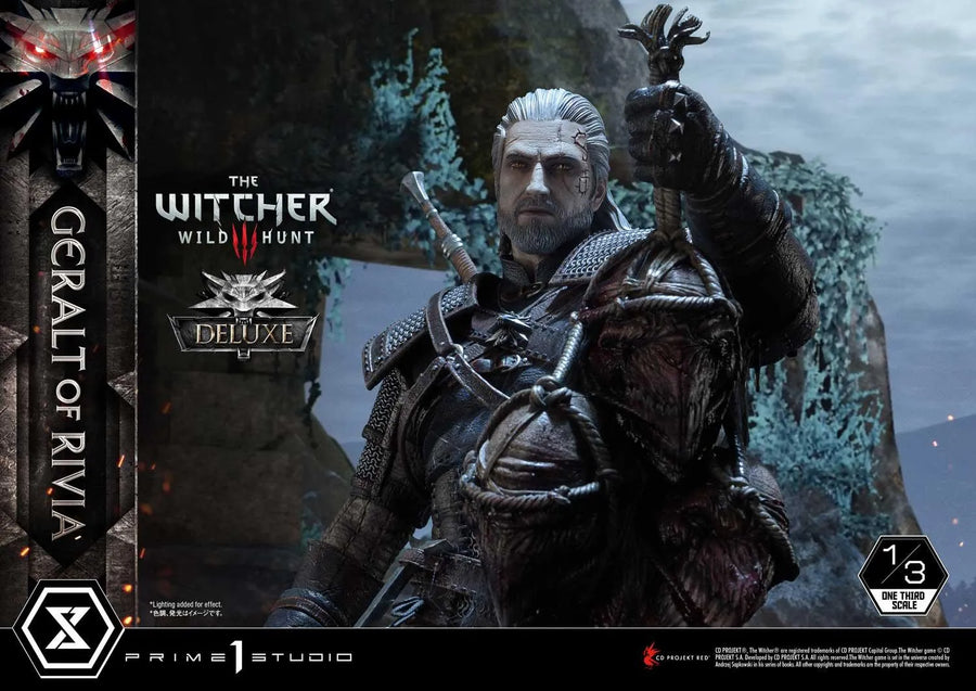 Geralt of Rivia (Deluxe Version) The Witcher 3: Wild Hunt – Prime1Studio – ActionFigure Brasil