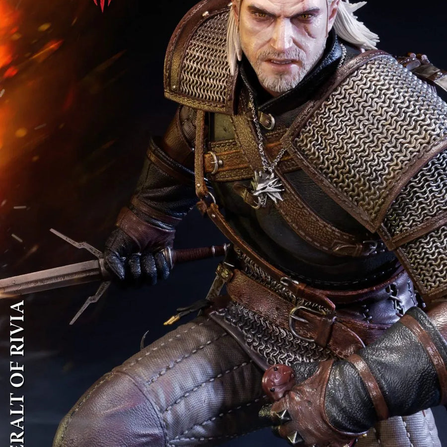 Geralt of Rivia (Exclusive Version) The Witcher 3: Wild Hunt – Prime1Studio – ActionFigure Brasil
