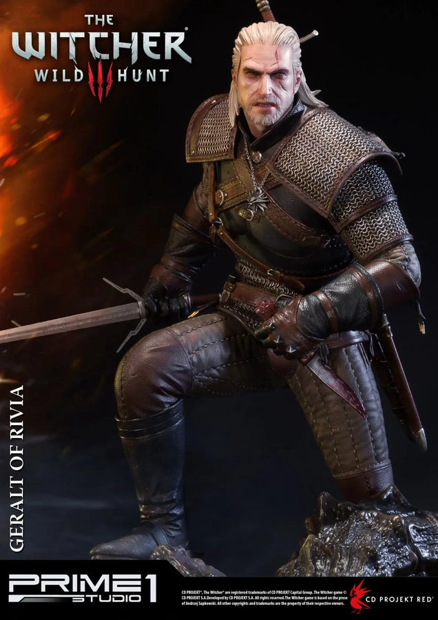 Geralt of Rivia (Exclusive Version) The Witcher 3: Wild Hunt – Prime1Studio – ActionFigure Brasil