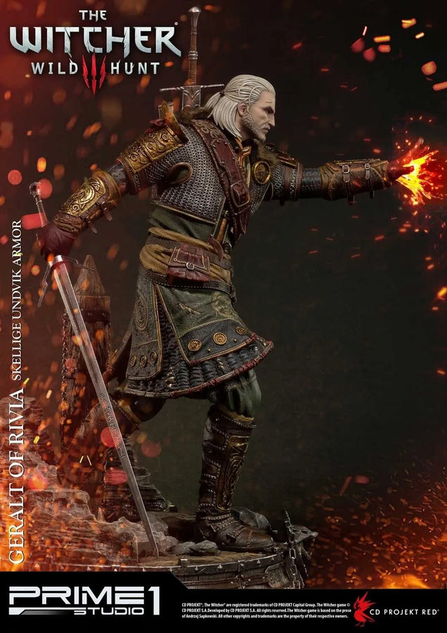 Geralt of Rivia (Exclusive Version) The Witcher 3: Wild Hunt – Prime1Studio – ActionFigure Brasil