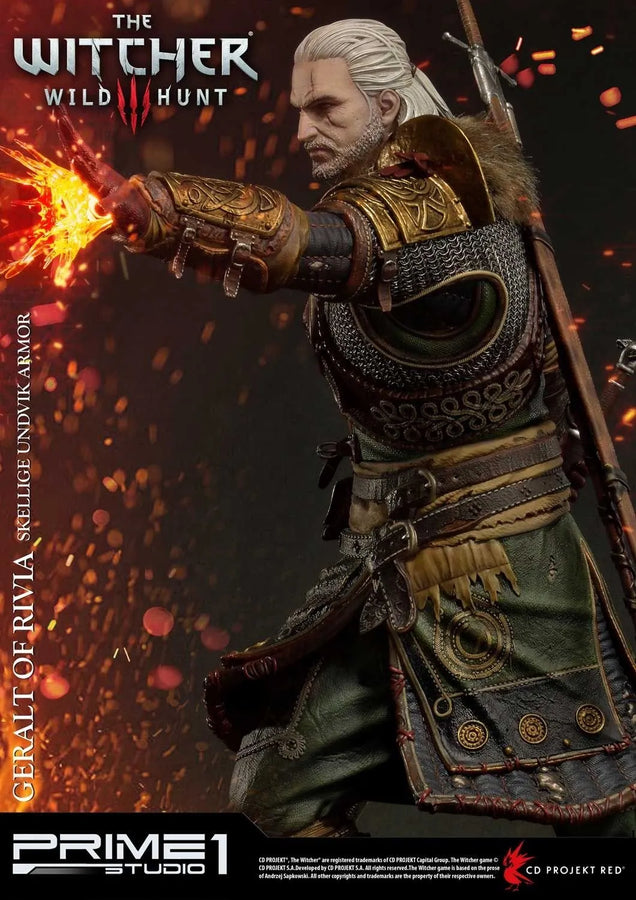 Geralt of Rivia (Exclusive Version) The Witcher 3: Wild Hunt – Prime1Studio – ActionFigure Brasil