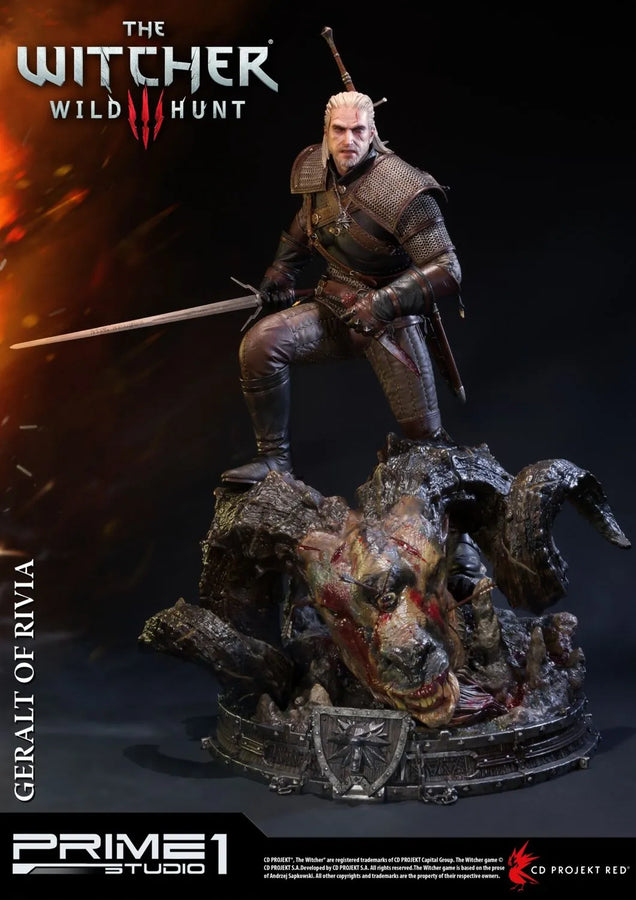 Geralt of Rivia (Exclusive Version) The Witcher 3: Wild Hunt – Prime1Studio – ActionFigure Brasil