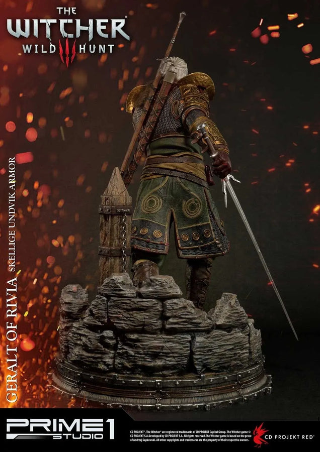 Geralt of Rivia (Exclusive Version) The Witcher 3: Wild Hunt – Prime1Studio – ActionFigure Brasil