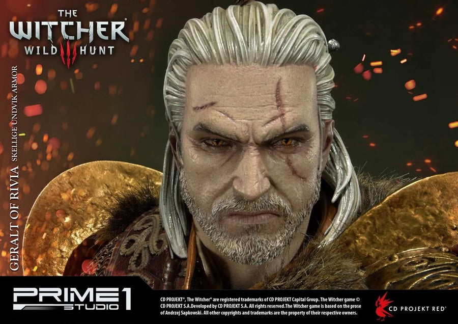 Geralt of Rivia (Exclusive Version) The Witcher 3: Wild Hunt – Prime1Studio – ActionFigure Brasil