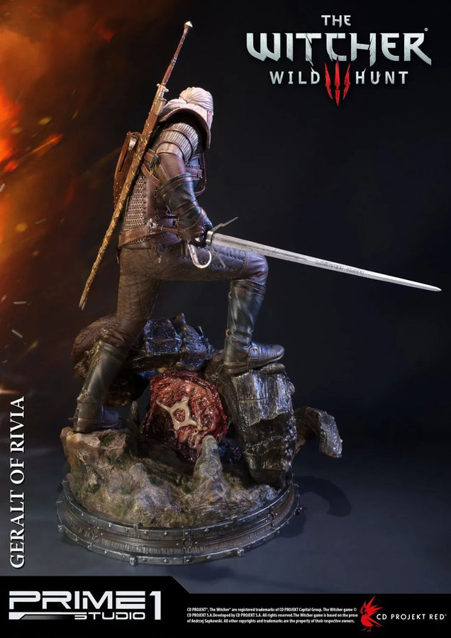Geralt of Rivia (Exclusive Version) The Witcher 3: Wild Hunt – Prime1Studio – ActionFigure Brasil