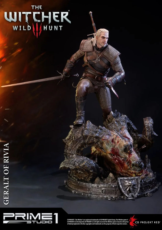 Geralt of Rivia (Exclusive Version) The Witcher 3: Wild Hunt – Prime1Studio – ActionFigure Brasil