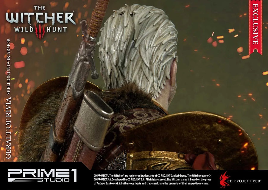 Geralt of Rivia (Exclusive Version) The Witcher 3: Wild Hunt – Prime1Studio – ActionFigure Brasil