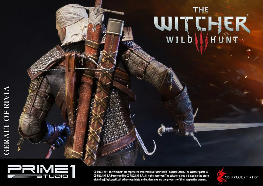 Geralt of Rivia (Exclusive Version) The Witcher 3: Wild Hunt – Prime1Studio – ActionFigure Brasil