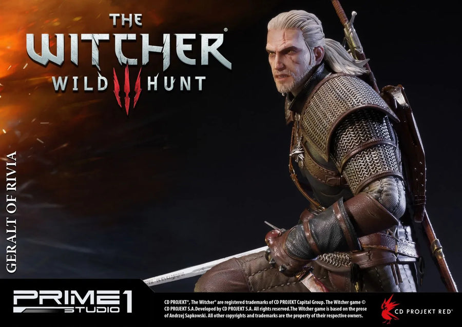 Geralt of Rivia (Exclusive Version) The Witcher 3: Wild Hunt – Prime1Studio – ActionFigure Brasil
