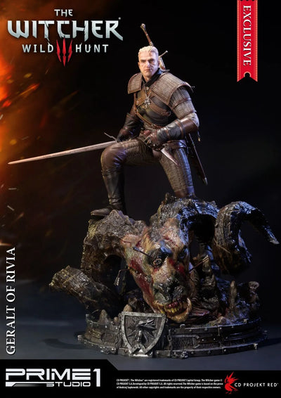 Geralt of Rivia (Exclusive Version) The Witcher 3: Wild Hunt – Prime1Studio – ActionFigure Brasil