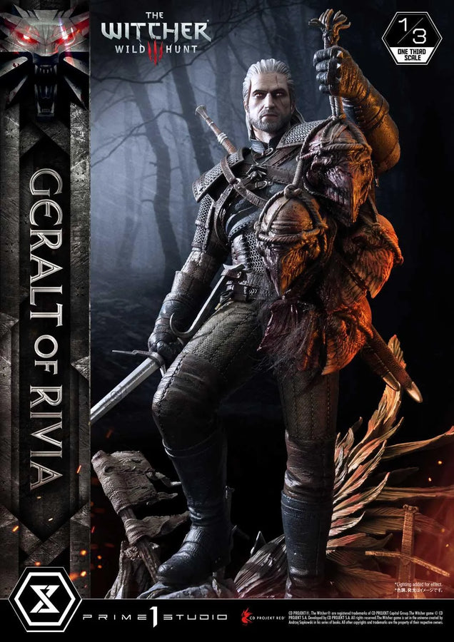 Geralt of Rivia (Regular Version) The Witcher 3: Wild Hunt – Prime1Studio – ActionFigure Brasil