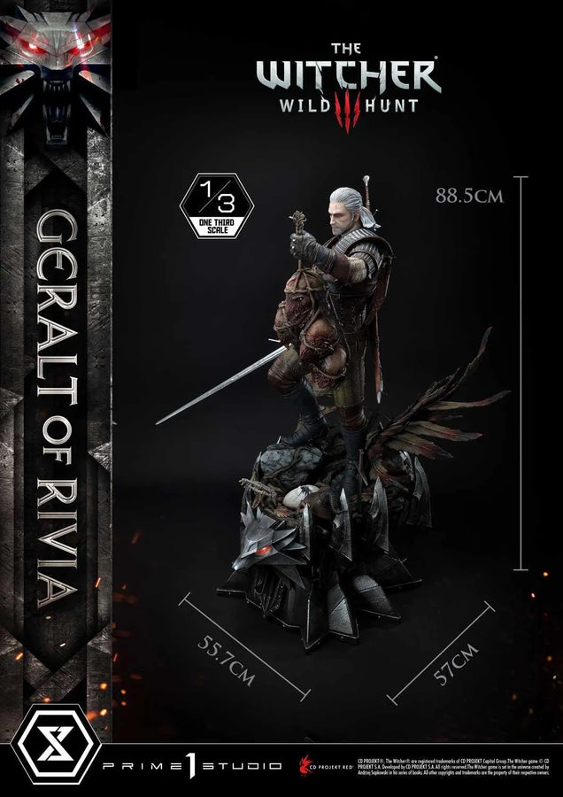 Geralt of Rivia (Regular Version) The Witcher 3: Wild Hunt – Prime1Studio – ActionFigure Brasil