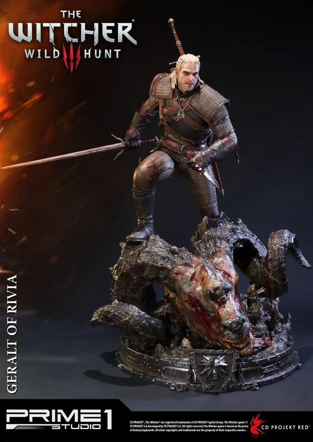 Geralt of Rivia (Regular Version) The Witcher 3: Wild Hunt – Prime1Studio – ActionFigure Brasil