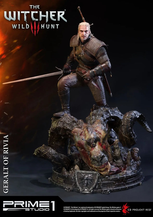 Geralt of Rivia (Regular Version) The Witcher 3: Wild Hunt – Prime1Studio – ActionFigure Brasil
