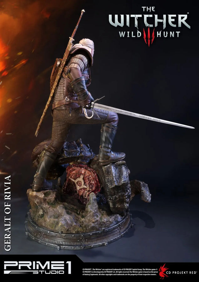 Geralt of Rivia (Regular Version) The Witcher 3: Wild Hunt – Prime1Studio – ActionFigure Brasil
