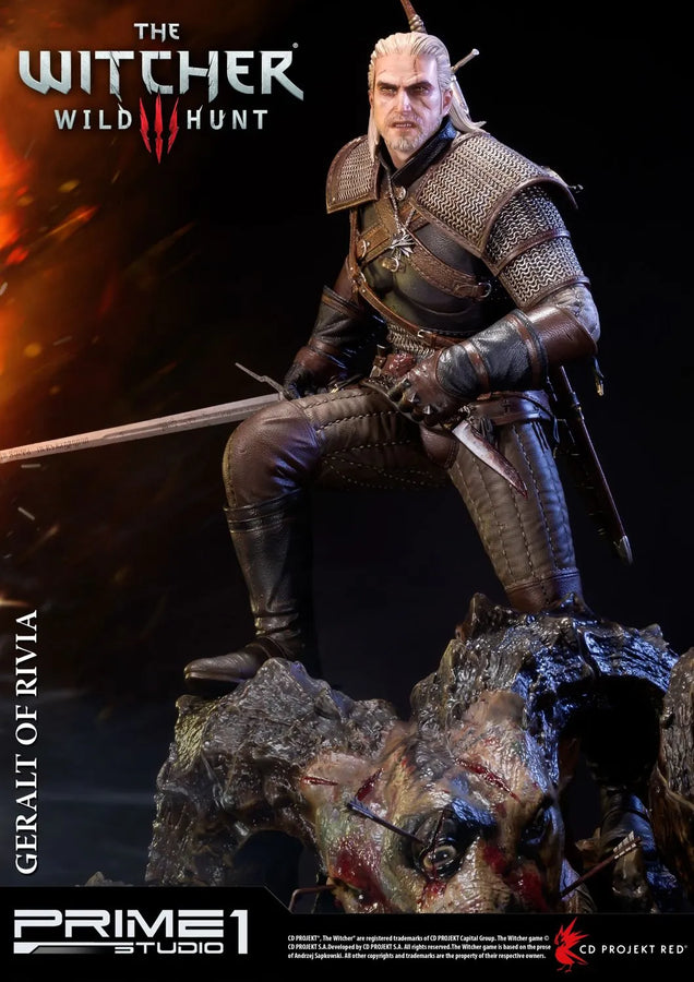 Geralt of Rivia (Regular Version) The Witcher 3: Wild Hunt – Prime1Studio – ActionFigure Brasil