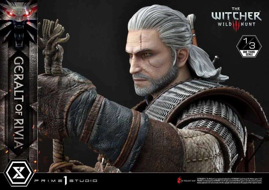 Geralt of Rivia (Regular Version) The Witcher 3: Wild Hunt – Prime1Studio – ActionFigure Brasil