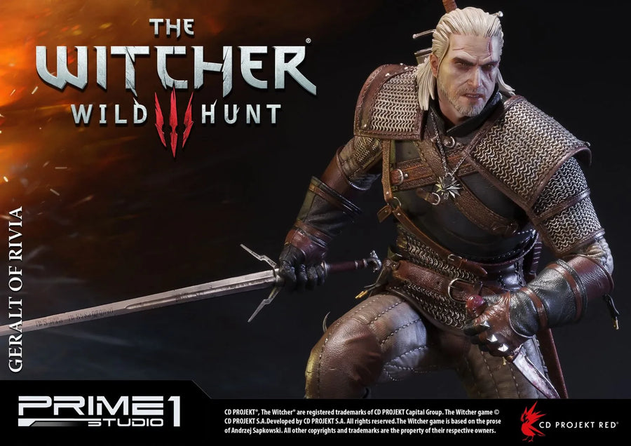 Geralt of Rivia (Regular Version) The Witcher 3: Wild Hunt – Prime1Studio – ActionFigure Brasil